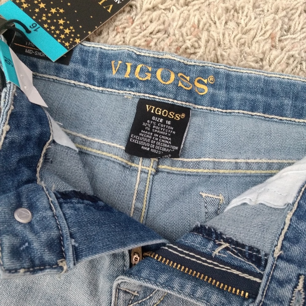 NWT Vigoss Girls Denim Shorts